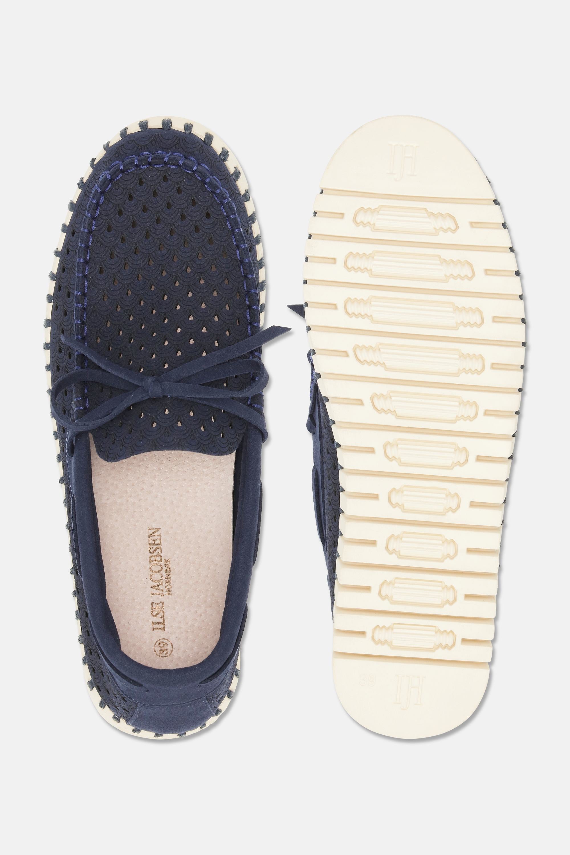 Tulip Sailor Shoe - Dark Indigo Pearled Ivory